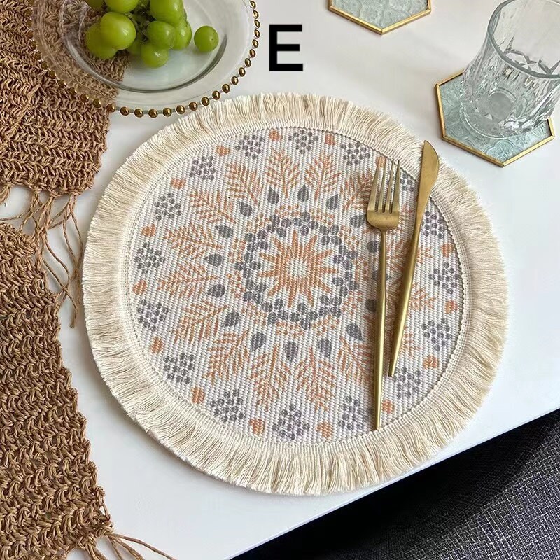 Custom Bohemian Placematround Dining Placematshousewarming Etsy Australia