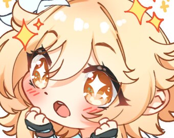Chibi personalizado, lindo, gestos/insignias de anime kawaii para Twitch/Youtube/Facebook/Discord