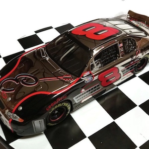 Dale Earnhardt Jr Daytona #8 Tribute Concert NASCAR 1/24 Color Chrome Chevy 2003 Monte Carlo QVC For Race Fans Only Limited Edition COA