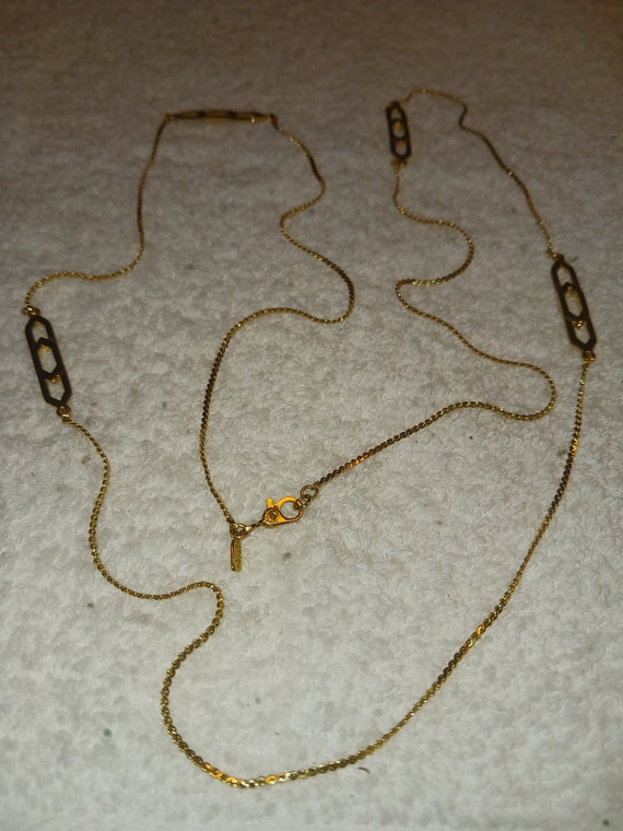 Vintage Gold Tone Monet Necklace