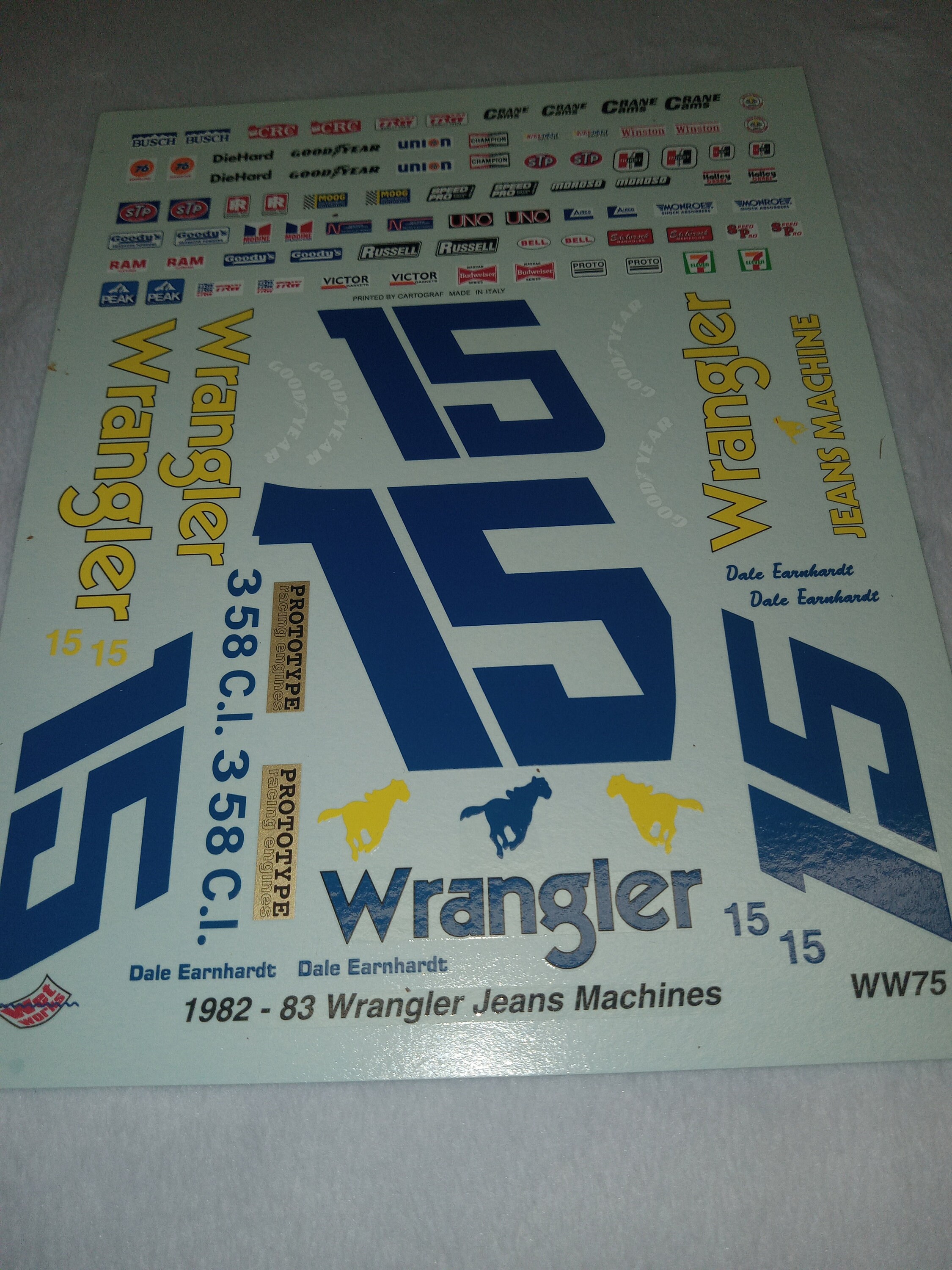 8 Dale Earnhardt jr Tribute to Grandpa 1/32nd Scale Slot Car Decals