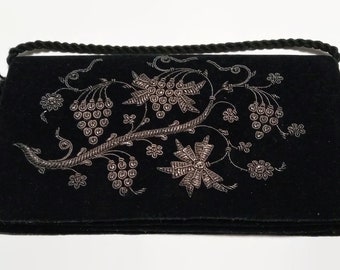 Black Velvet Clutch