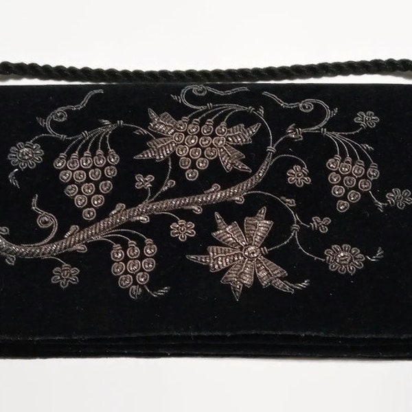 Black Velvet Clutch