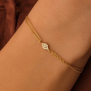 10k 14k 18k Solid Gold Bransoletka Złe Oko, Minimalistyczna Bransoletka Złe Oko, Ochronna Bransoletka Na Prezent, Maleńka Bransoletka Złe Oko Dla Mamy