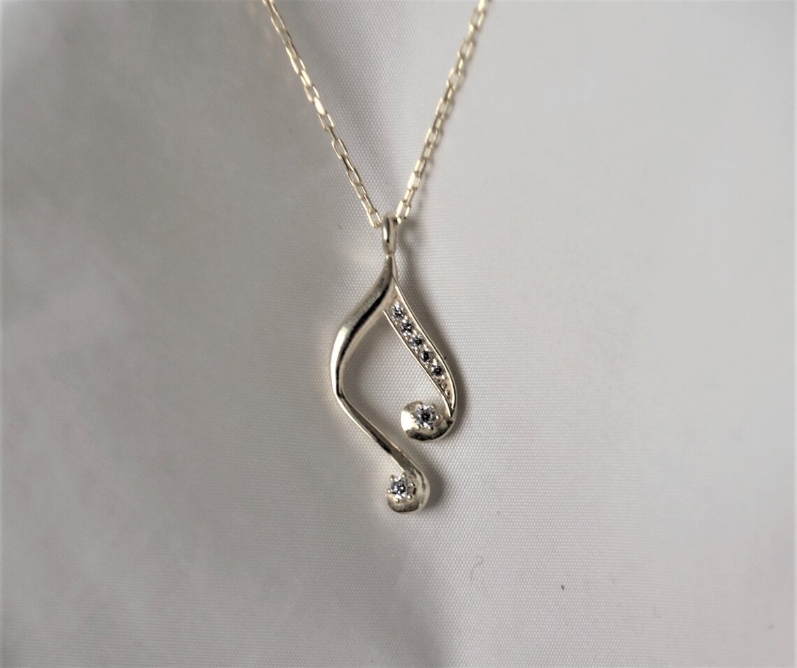 10k Gold Treble Clef Pendant – Musical Note Jewelry For Necklace Or Bracelet - View #6