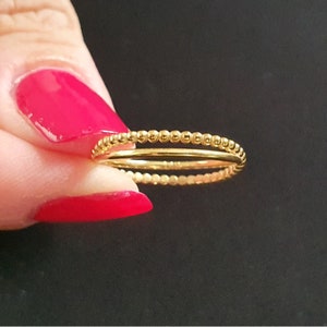 14k Solid Gold Criss Cross Ring, Tiny Crossover 18k Wedding Ring For Women, X Statement Ring For Her,Stackable 10k Ring For Anniversary Gift