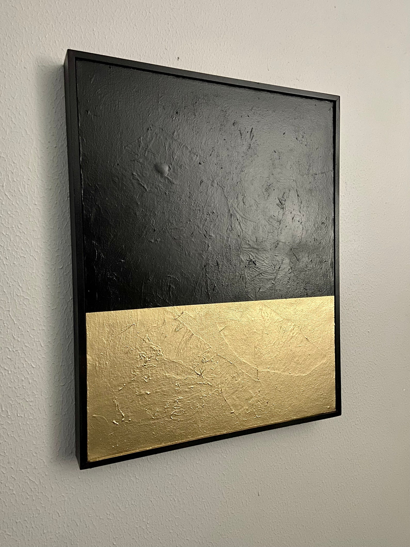 Black and Gold Simple and Modern With a Black Wooden Frame Etsy