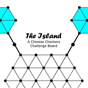 Chinese Checkers Challenge Board - The Island (Printable)