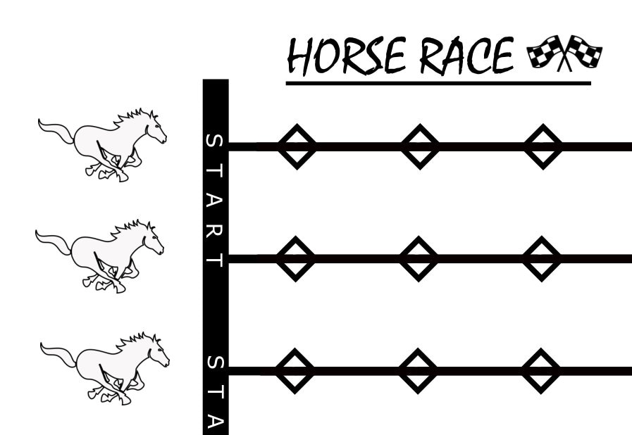horse-race-printable-board-game-etsy for Free Printable Horse Race Game Board Template Horse Race - Printable Board Game - Etsy for Free Printable Horse Race Game Board Template