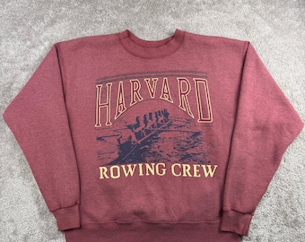 Galt Sand Harvard Rowing Crew Size XL Crimson Sweatshirt Made USA 90s Vintage