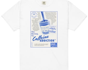 Koffein T-Shirt - blau