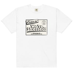 we're stressed t-shirt - black/cream