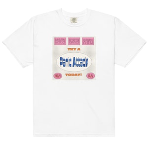 panikattack t-shirt (rosa/blå)