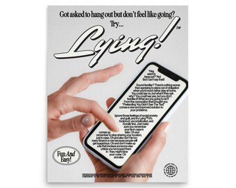 lying print