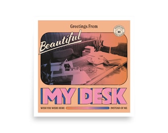 my desk print