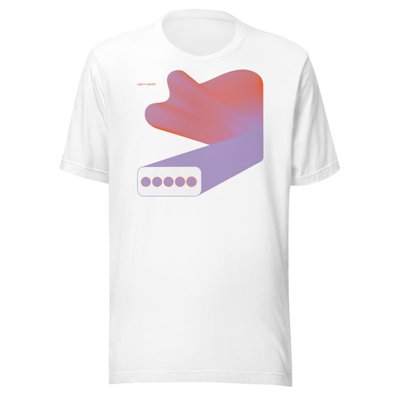 pretty weird t-shirt #2 graphic design neon abstract shirt design