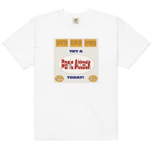 panikattack t-shirt (gul/röd)