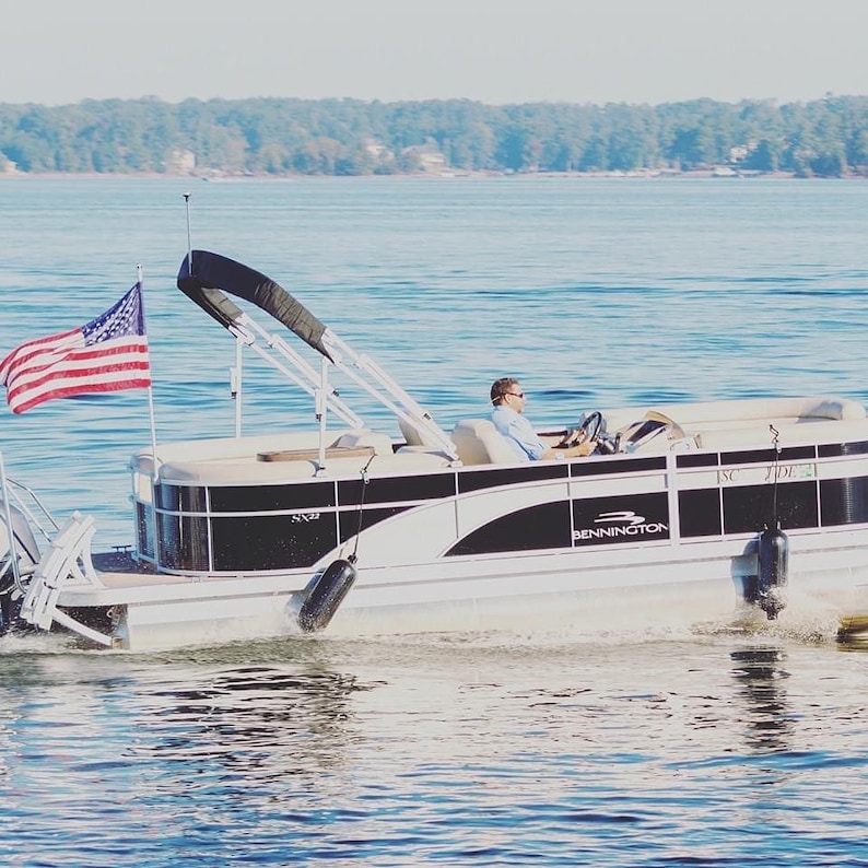 Pontoon Boat 1 Flag Pole Holder Etsy