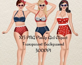 Pin up Girl Bikini - Etsy