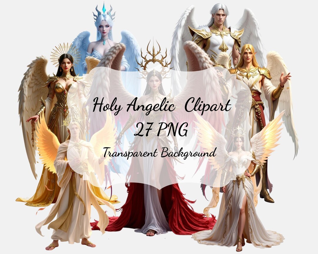 Holy Angelic PNG Clipart : 27 Piece Printable Art (digital Download) - Etsy