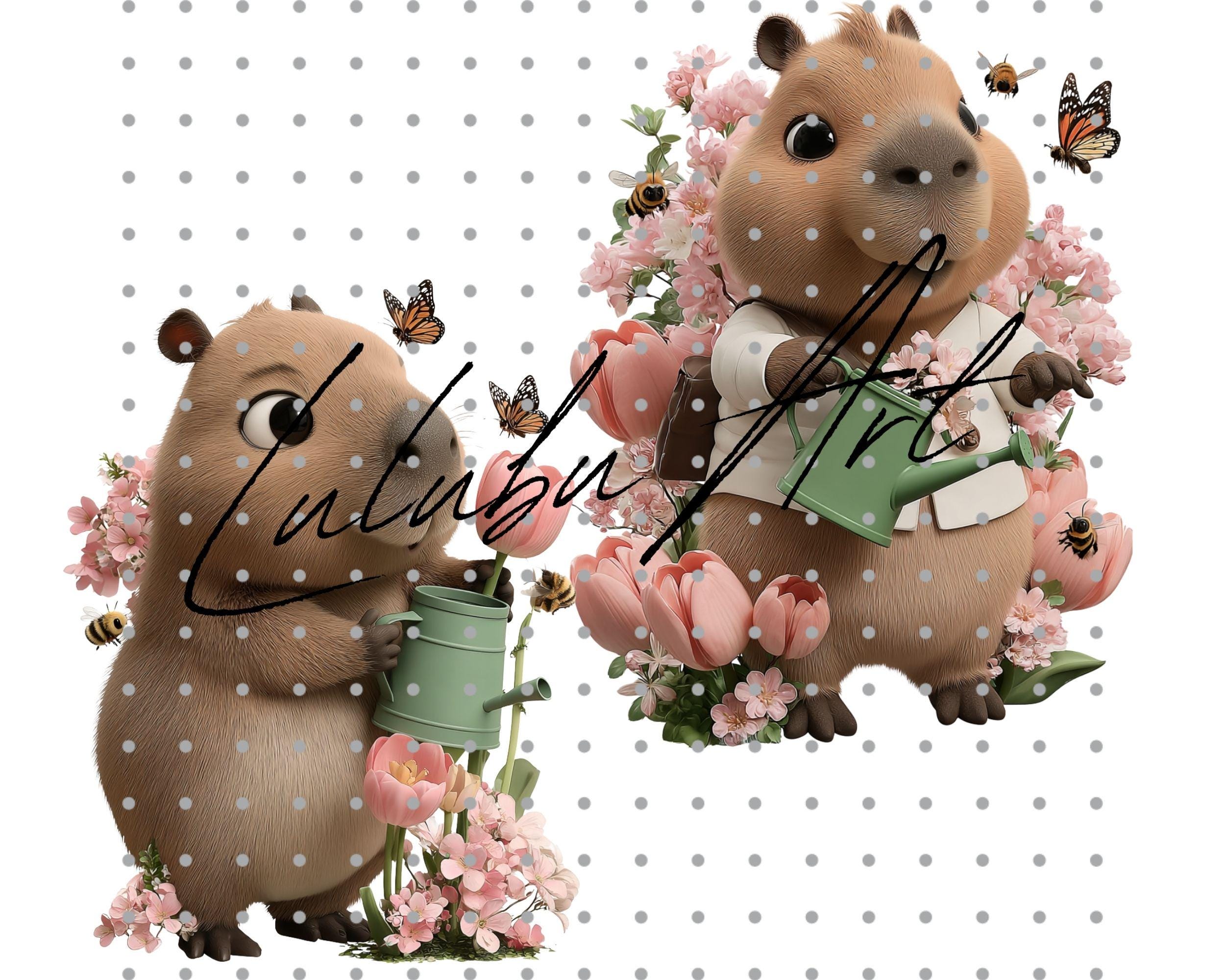 Capybara PNG Clipart Bundle : 31 Piece Printable Art (digital Download ...