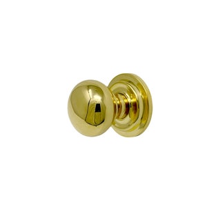 Uwharrie Cabinet Knob - Polished Unlacquered Brass