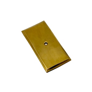 HRLBrass Rectangle Backplate - Burnished Brass