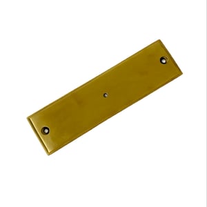 HRLBrass Long Backplate - Burnished Unlacquered Brass
