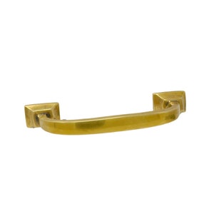 Trestle Cabinet Handle - Burnished Unlacquered Brass