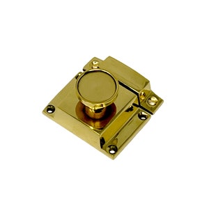 Goat Island Cabinet Latch - Polished Unlacquered Brass