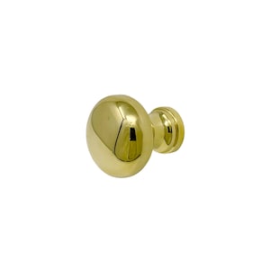 Dockside Cabinet Knob - Polished Unlacquered Brass
