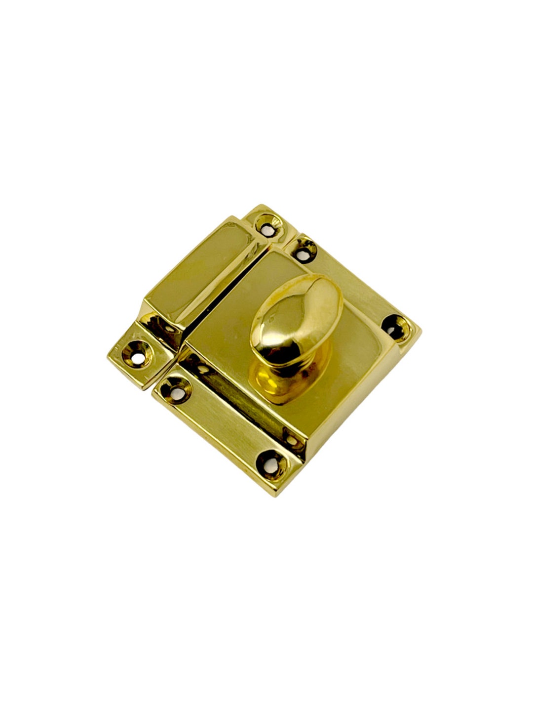 Waterford Latch Polished Unlacquered Brass Etsy
