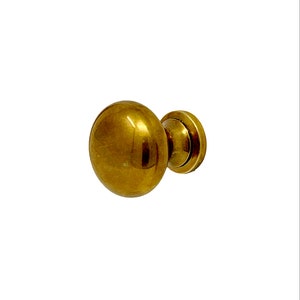 Shoreline Cabinet Knob - Vintage Unlacquered Brass