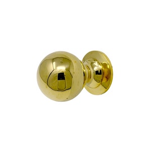 HRLBrass Ball Knob - Polished Unlacquered Brass