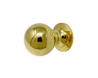HRLBrass Ball Knob - Polished Unlacquered Brass