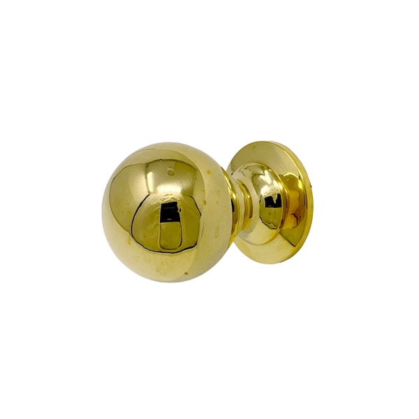 Unlaquered Brass Knob Etsy