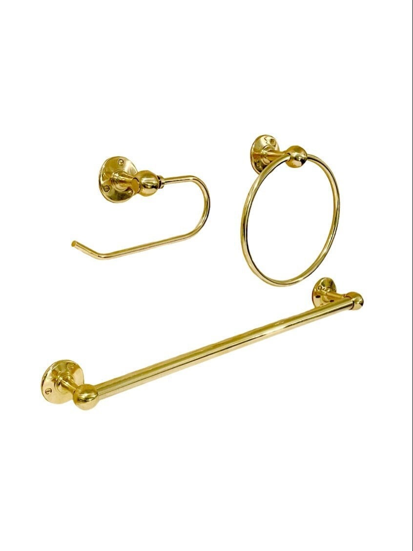 HRLBrass Quincaillerie de baignoire en laiton non laqué - Poli