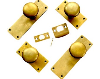 Brass Wardrobe Lock & Key 50mm or 63mm Cupboard Drawer Cabinet