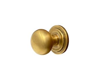 Uwharrie Cabinet Knob - Burnished Unlacquered Brass