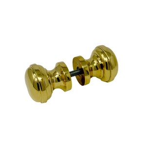 HRLBrass Shower Door Knob - Polished Unlacquered Brass