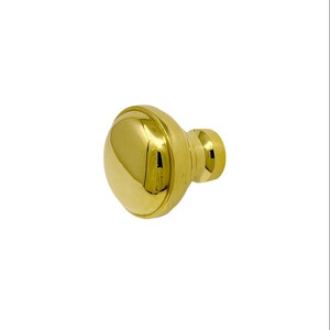 Yadkin Cabinet Knob - Polished Unlacquered Brass