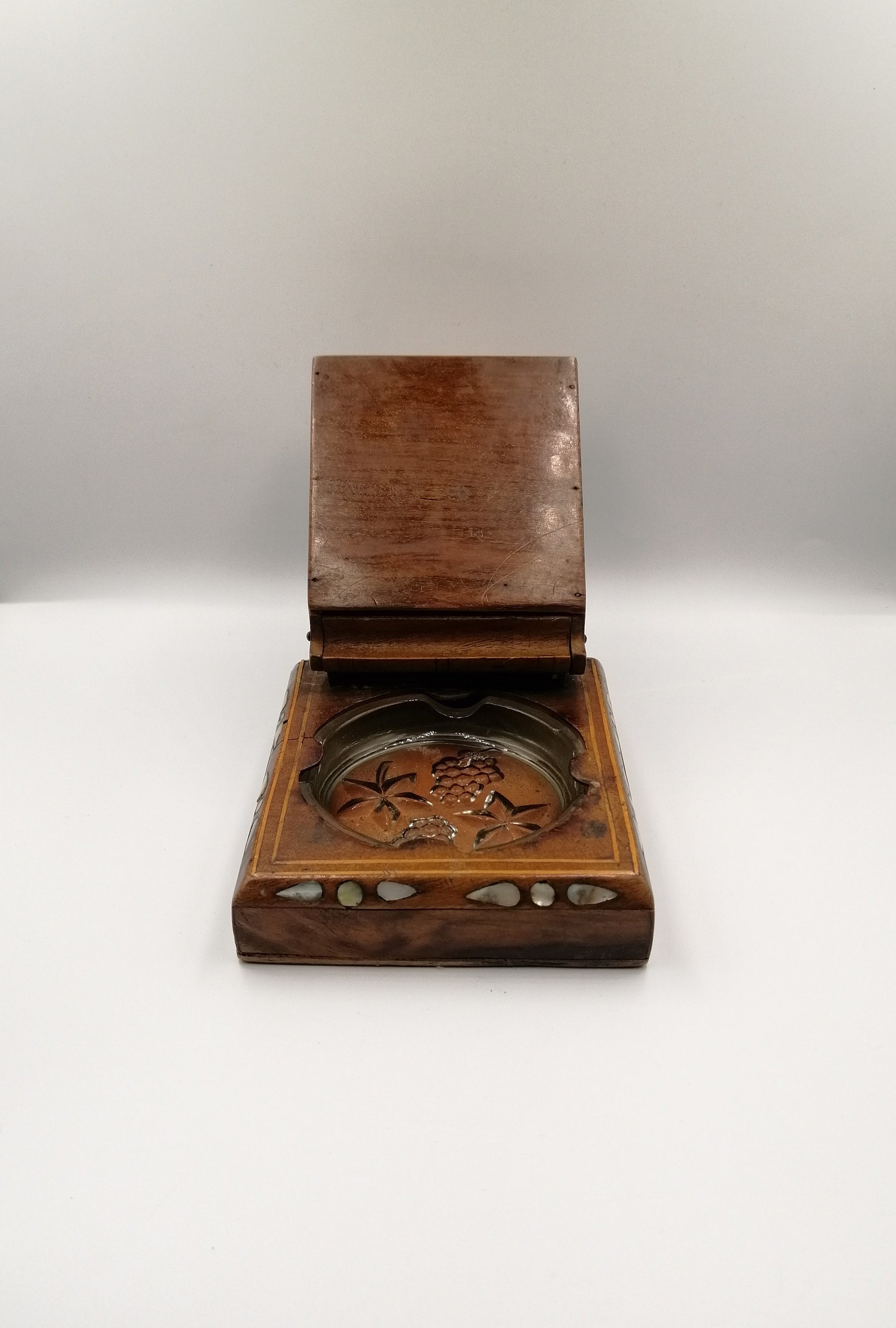 Antique Wood Cigarette Dispenser Box, Estimatedly 19401950s, With