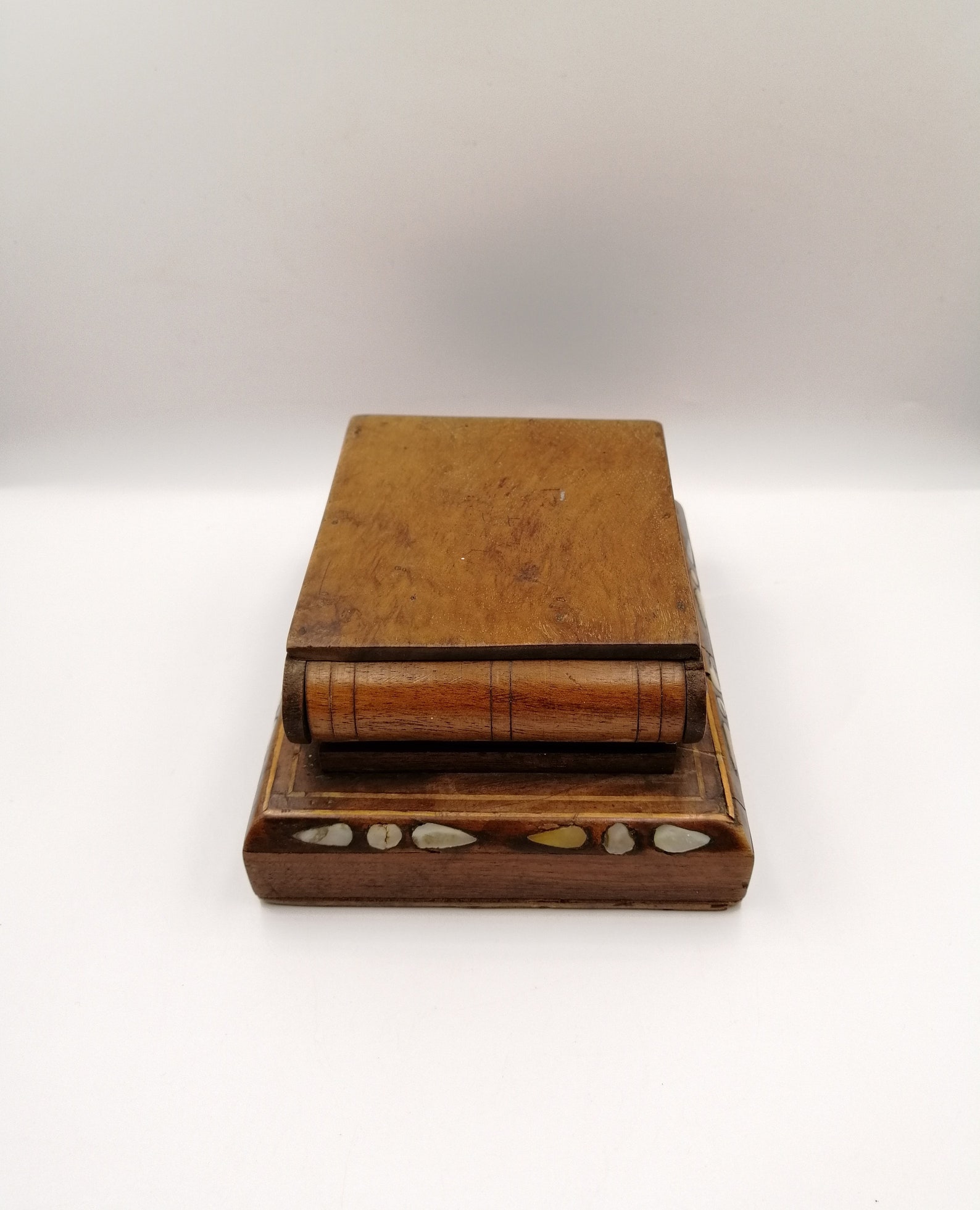 Antique Wood Cigarette Dispenser Box, Estimatedly 19401950s, With