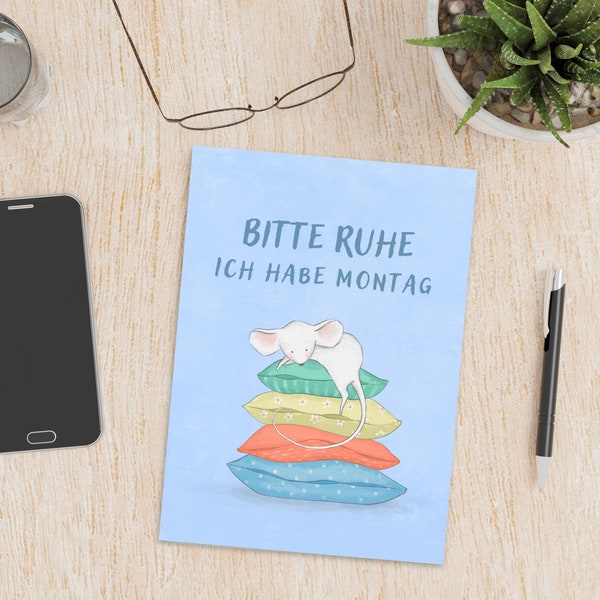 Postkarte "Montag"