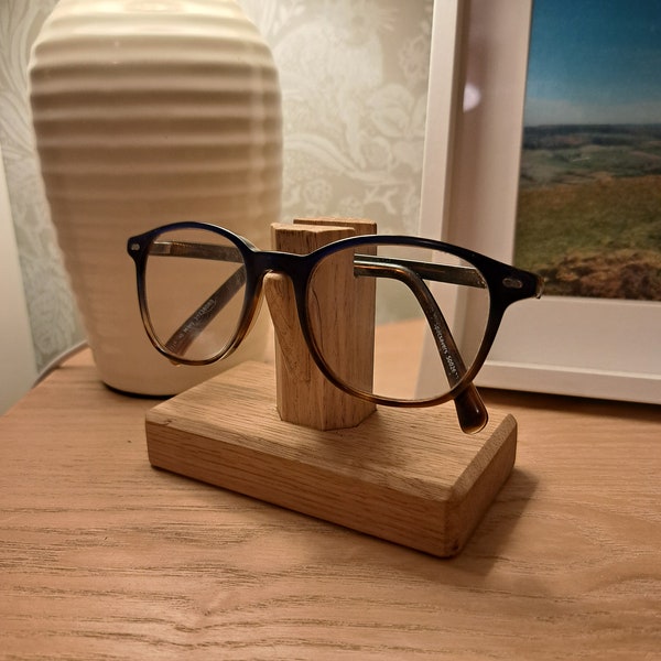 Solid Oak Spectacle Holder