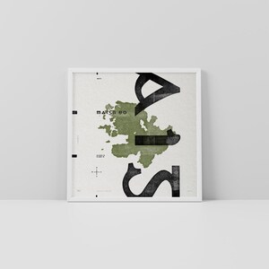 Co. Mayo Art Print • Ierland • Ierse poster • Gaelic/Keltisch • Typografische kunst • Maigh Eo • Kaart