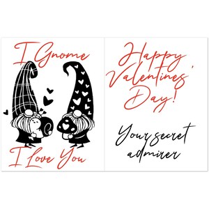 personnalisable I Gnome I love you card-Pack de 10 cartes de vœux (enveloppes standard) (US & CA)
