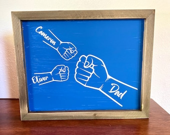 Personalized Fist Bump Sign