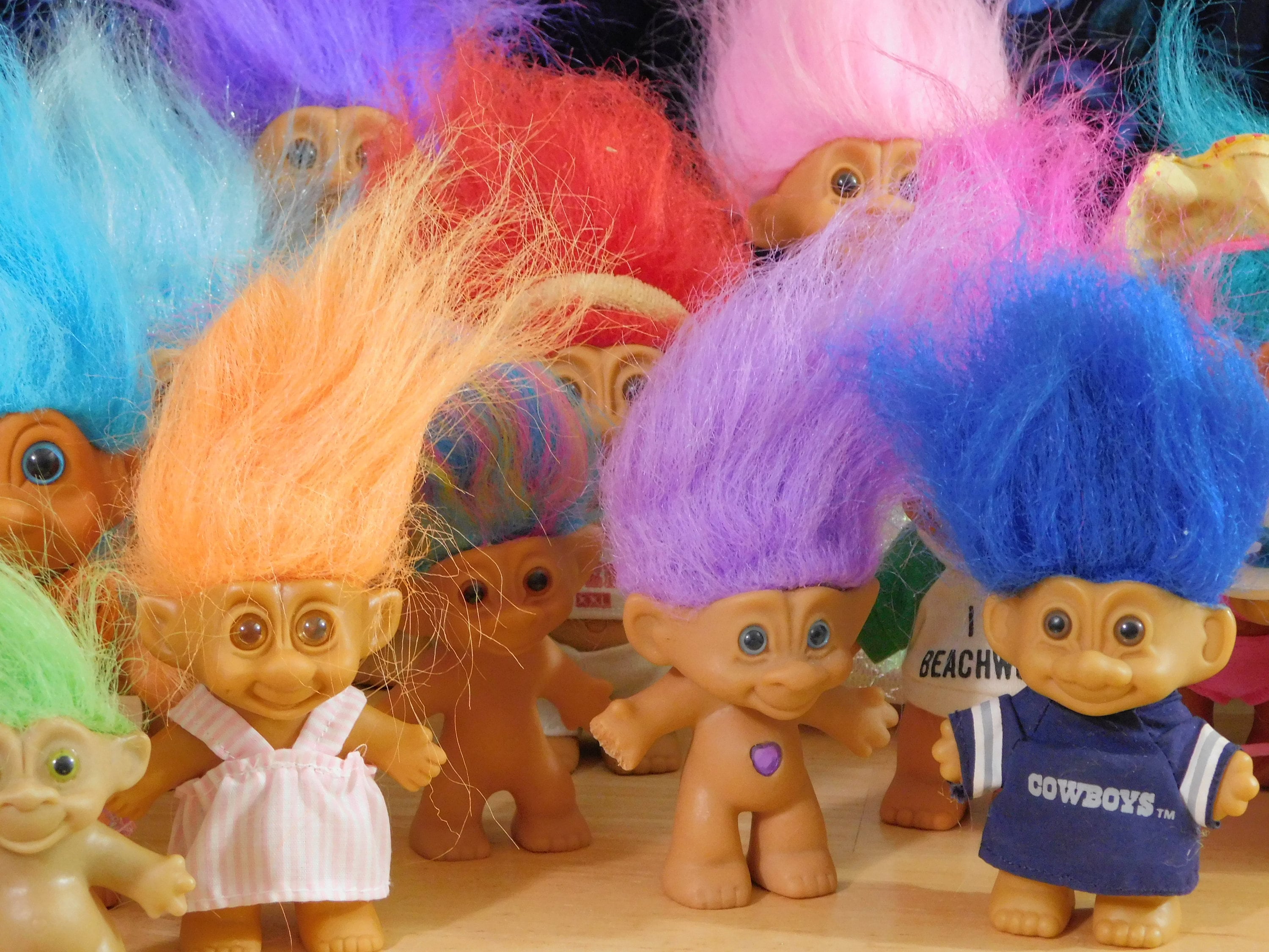 6 Pack Trolls Toys, Troll Dolls,Troll Action Figures-Animal Figure  Characters Toys (2.5-3inch)