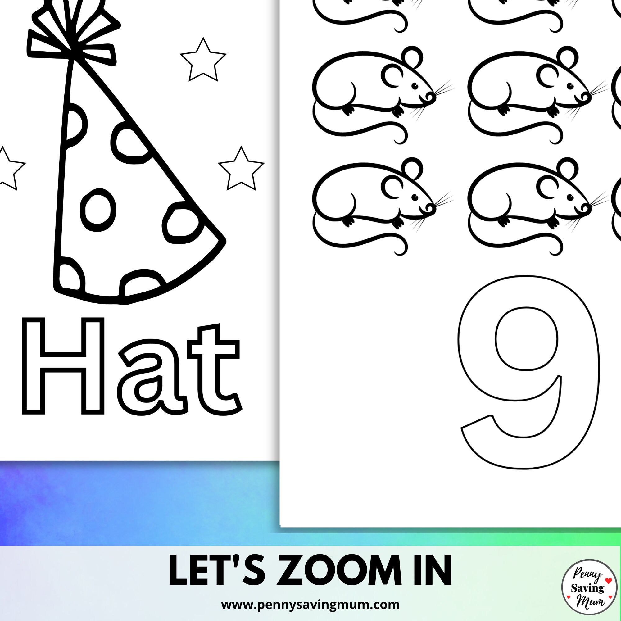 Toddler Colouring Book, Big &amp; Bold Colouring Pages Learn Numbers ...
